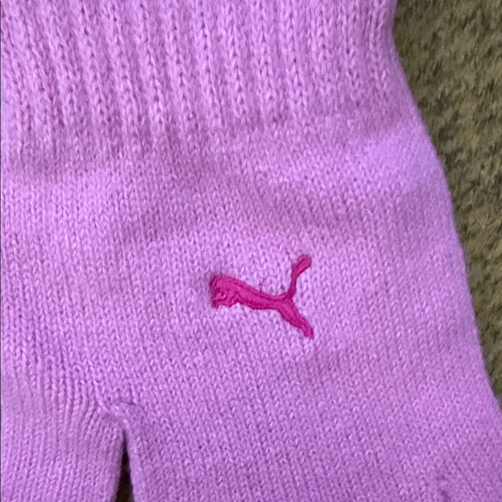 Puma Kids Mittens in Soft Pink